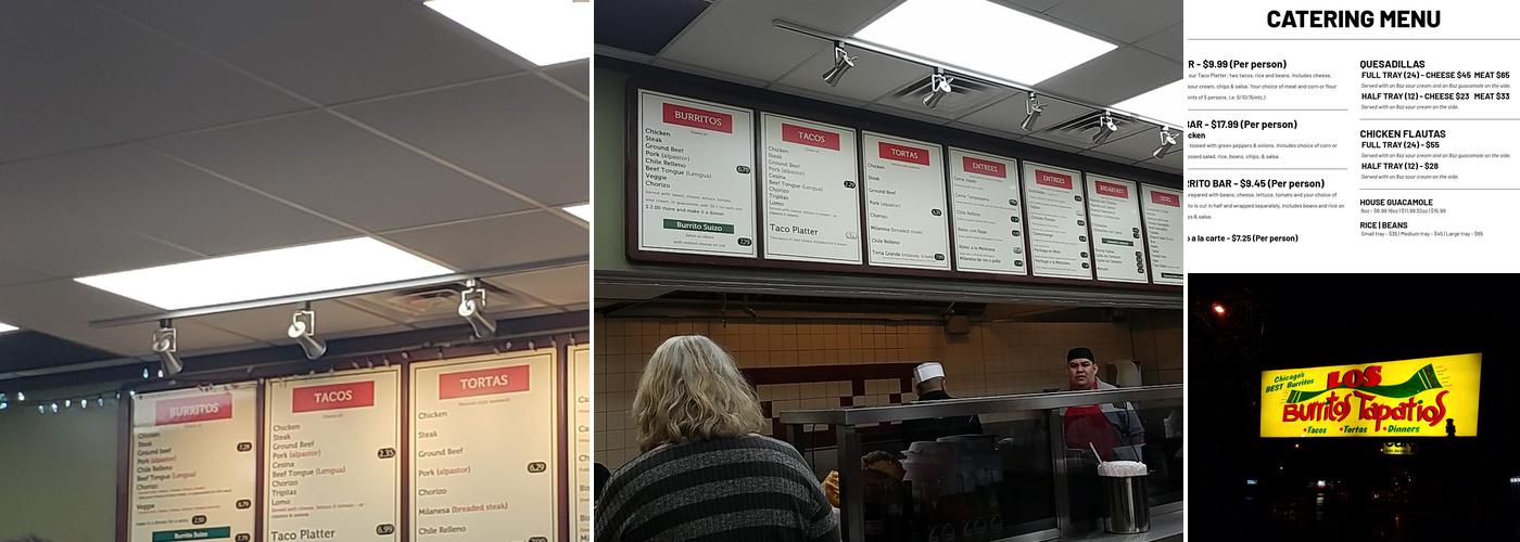 Los Burritos Tapatios Menu