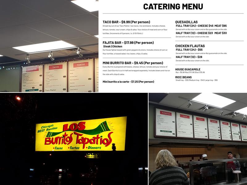 Los Burritos Tapatios Menu