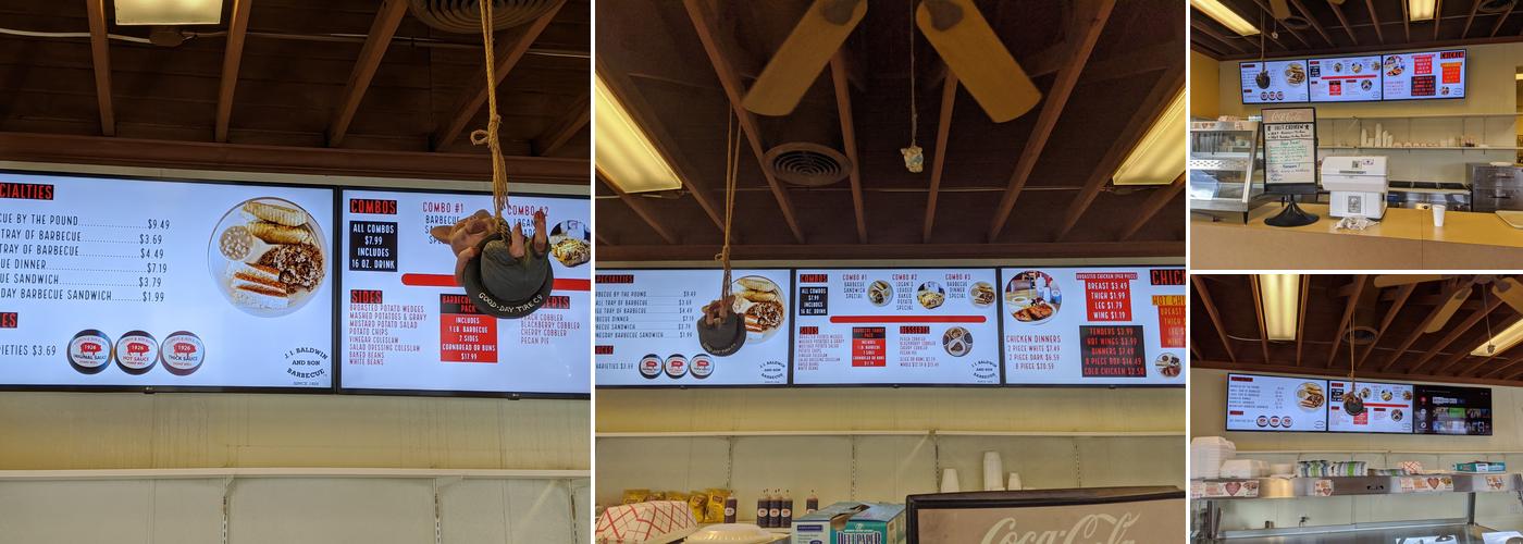 J. I. Baldwin and Son Barbecue Menu