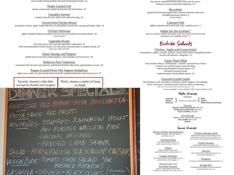 The Noodle Cafe Menu