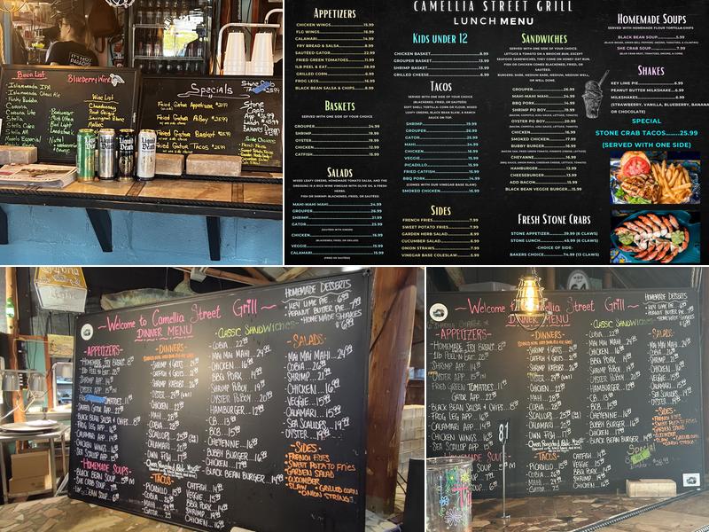 Camellia Street Grill Menu