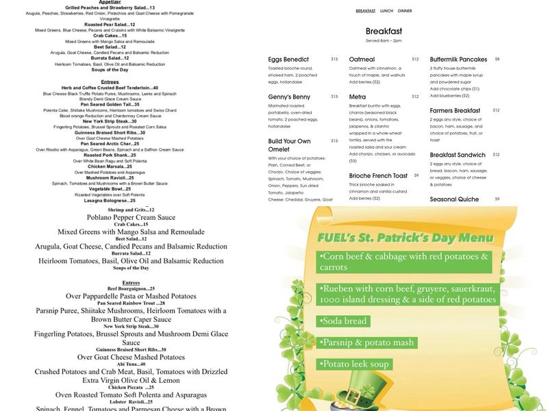 Fuel Menu
