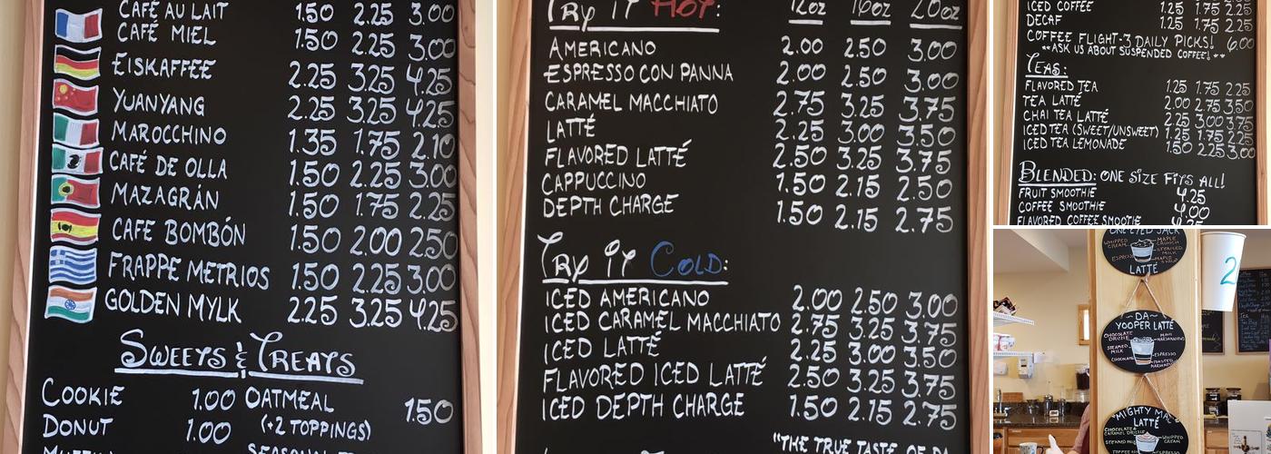 Boardwalk Coffee & General Store Menu