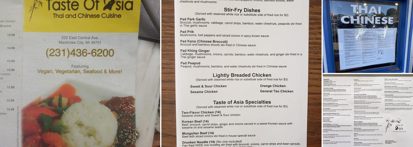 Taste of Asia Menu