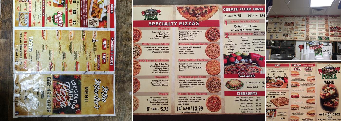 Mia Marlie’s Menu