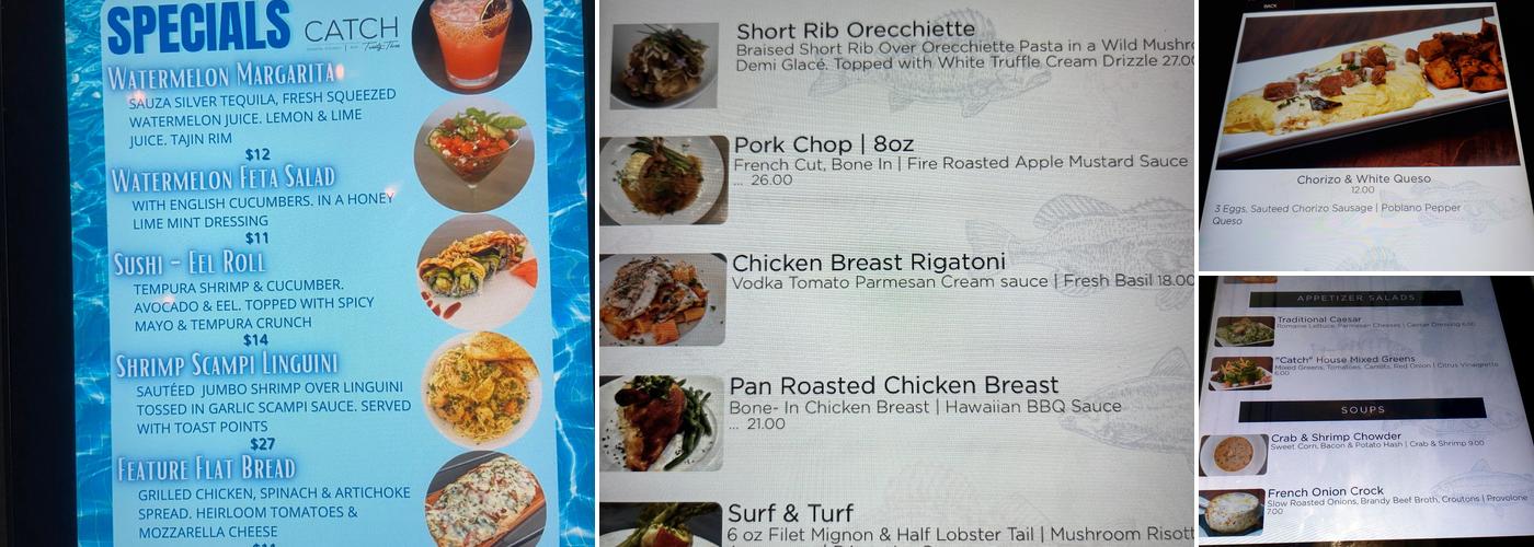 Catch Twenty Three Menu