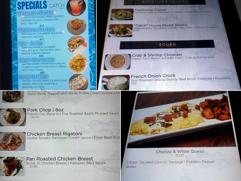 Catch Twenty Three Menu