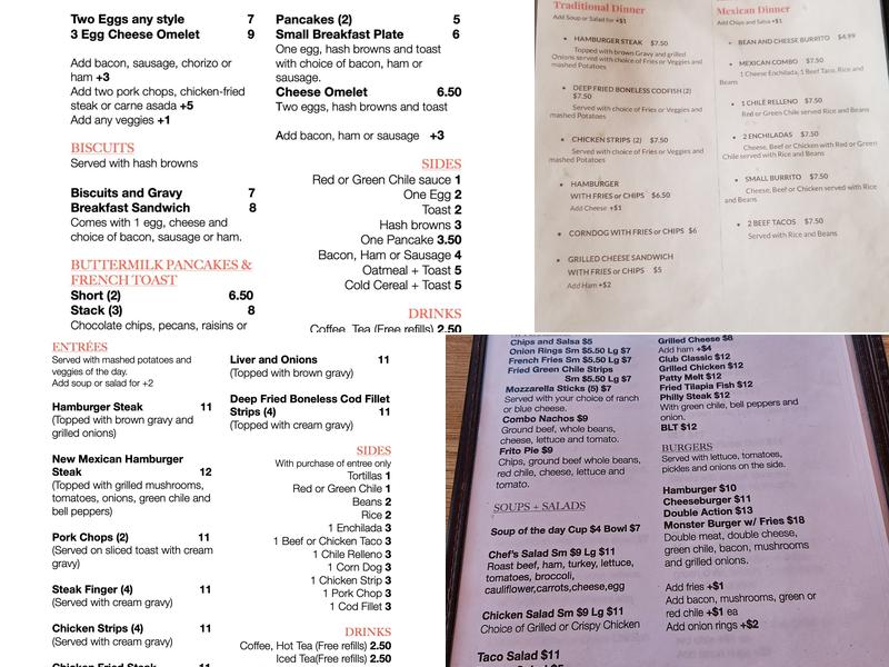Four Winds Restaurant Menu