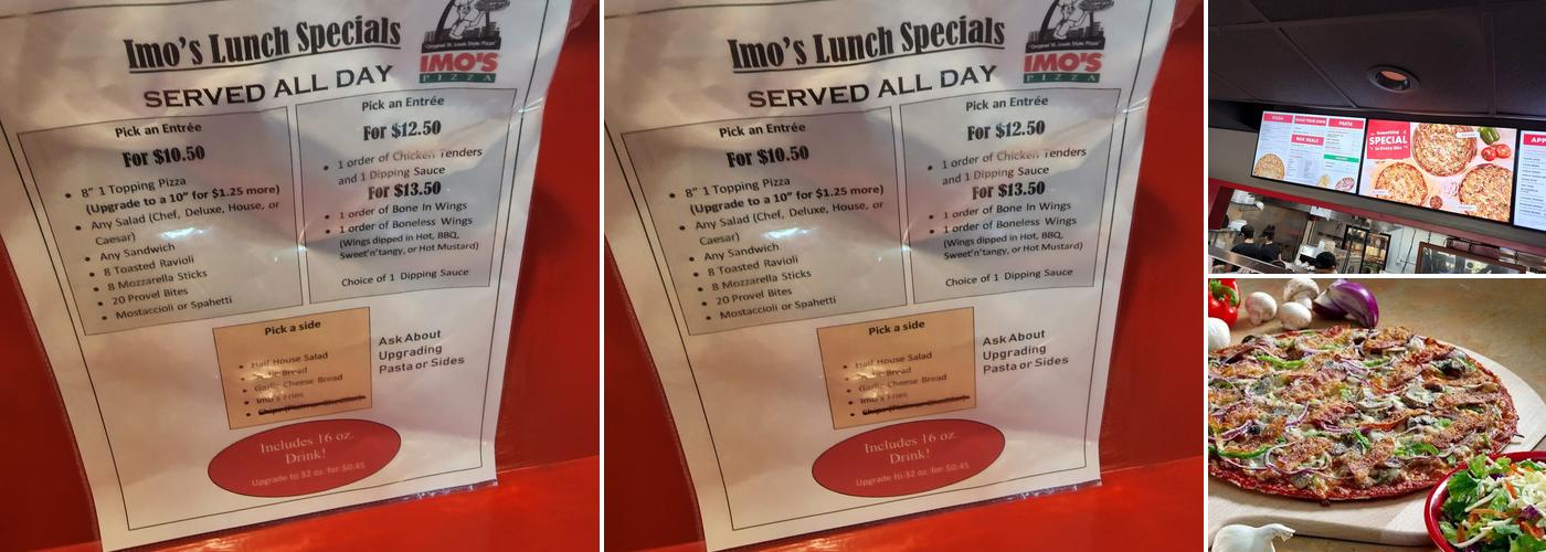 Imo's Pizza Menu