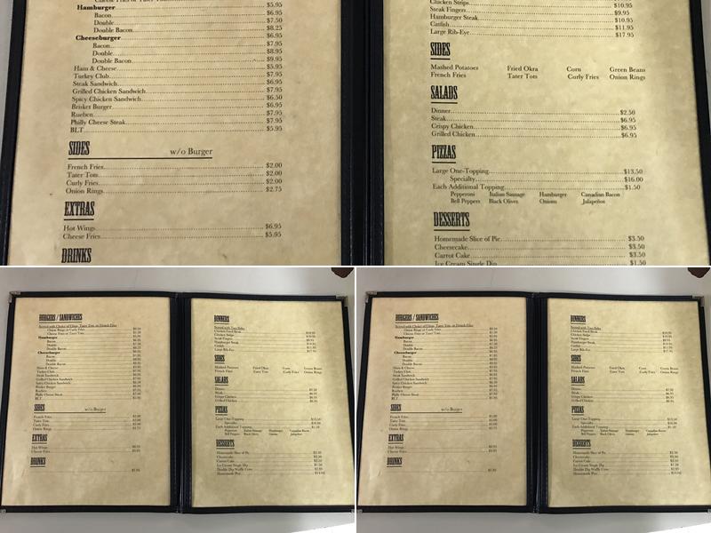 Kim's Kitchen Menu