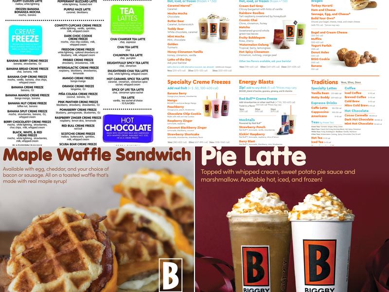 BIGGBY COFFEE Menu