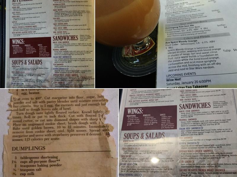 Horseshoe Lounge & Restaurant Menu