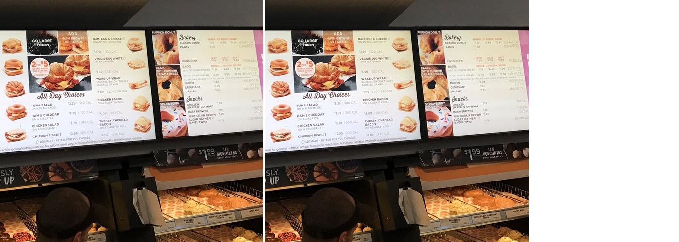 Dunkin' Menu