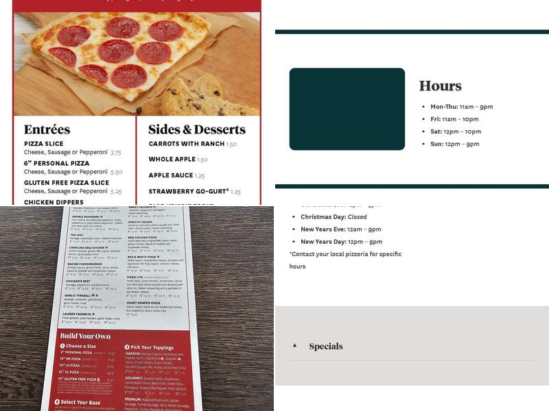 Home Run Inn Pizza Menu