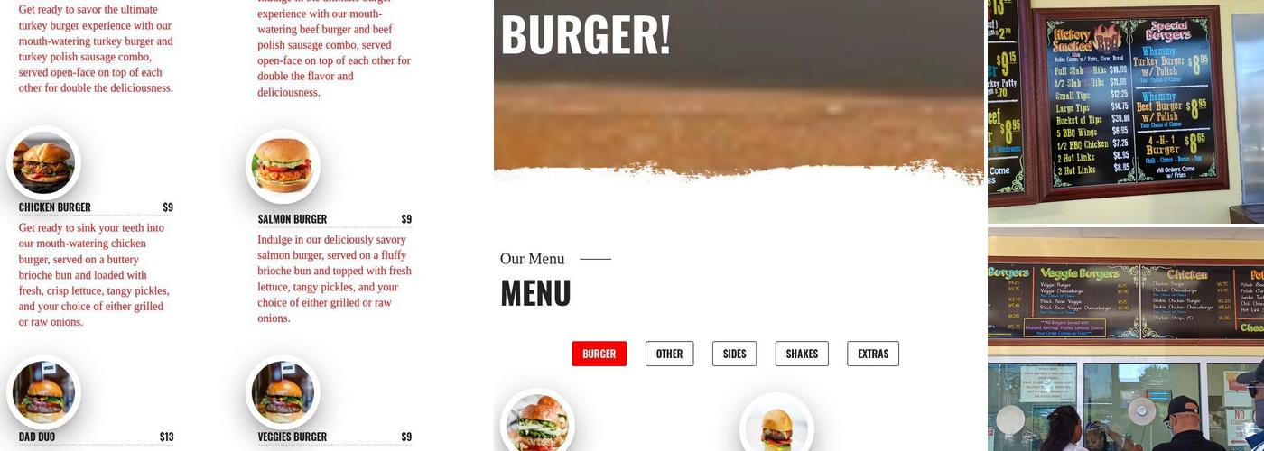 That's A Burger Menu