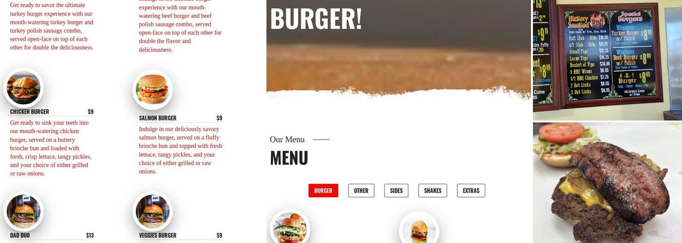 That's A Burger Menu