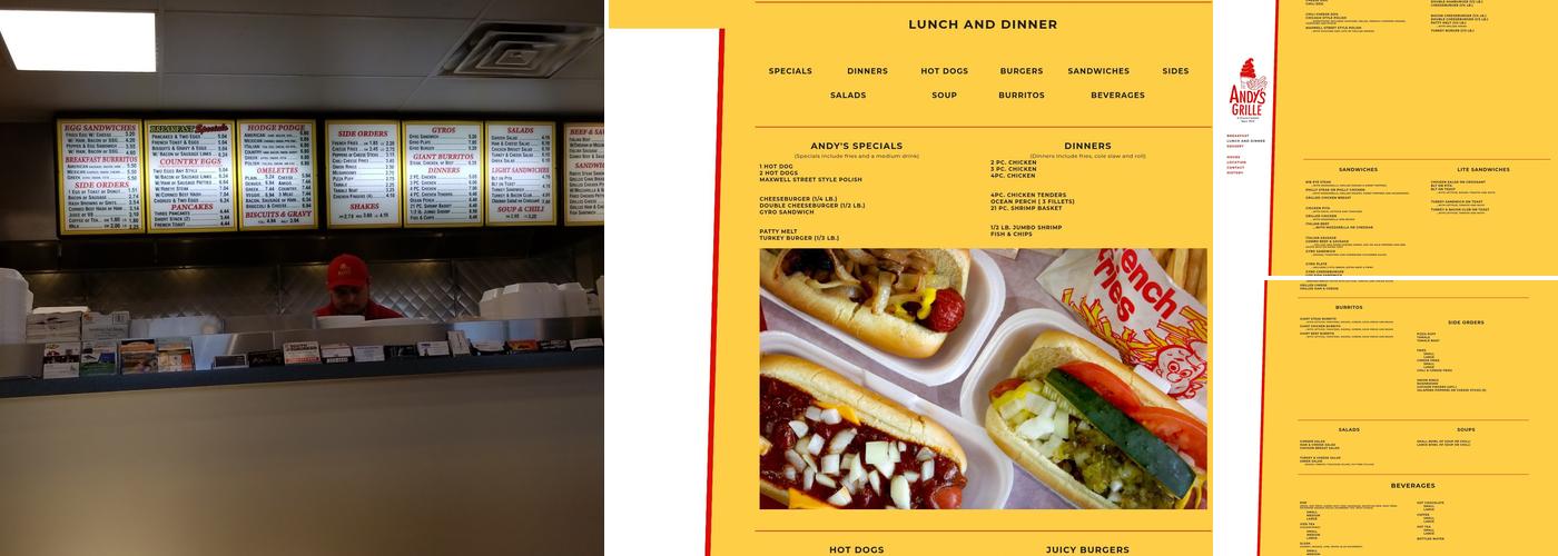 Andy's Grille Menu