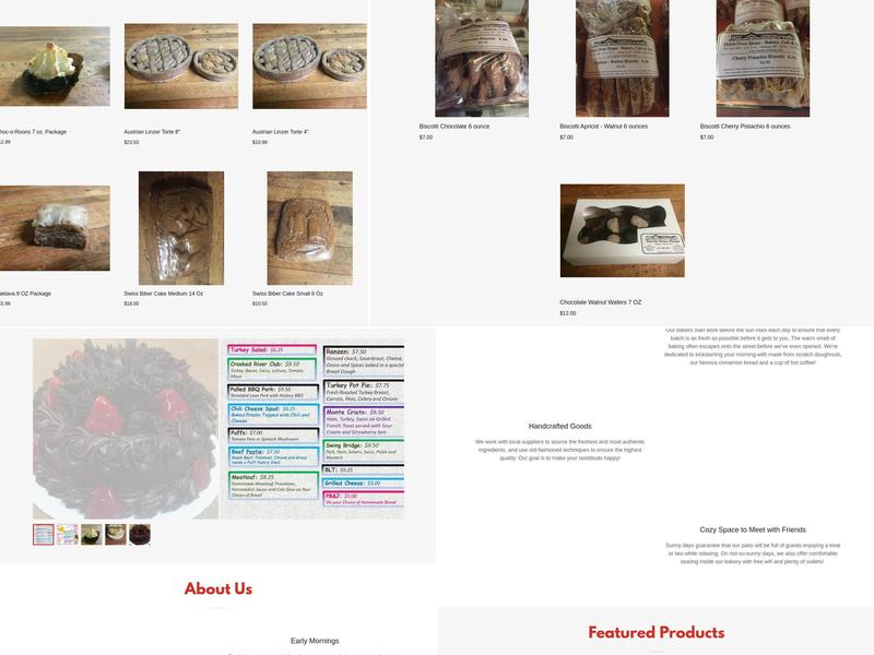 The Dutch Oven Bakery Menu