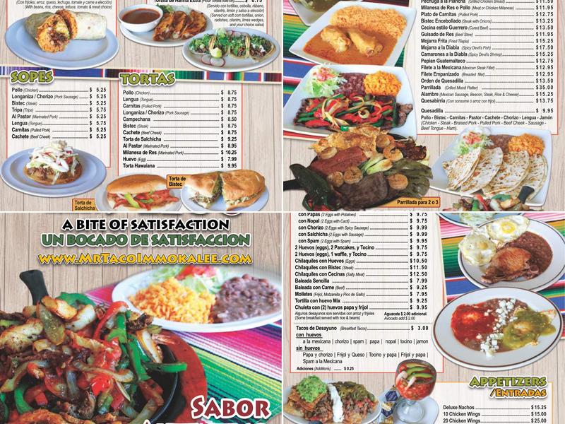 Mr. Taco Menu