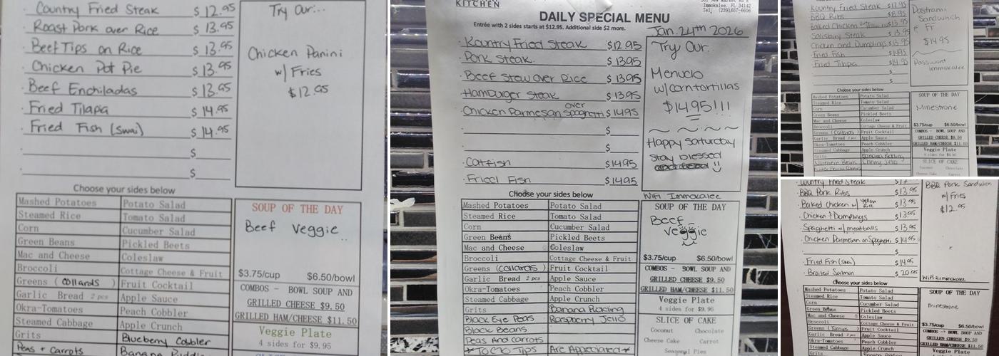 Kountry Kitchen Menu