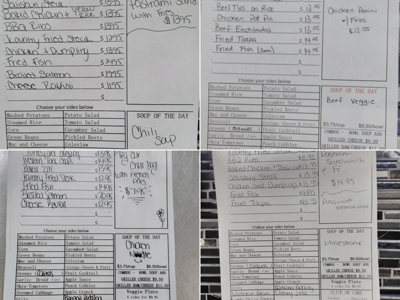 Kountry Kitchen Menu