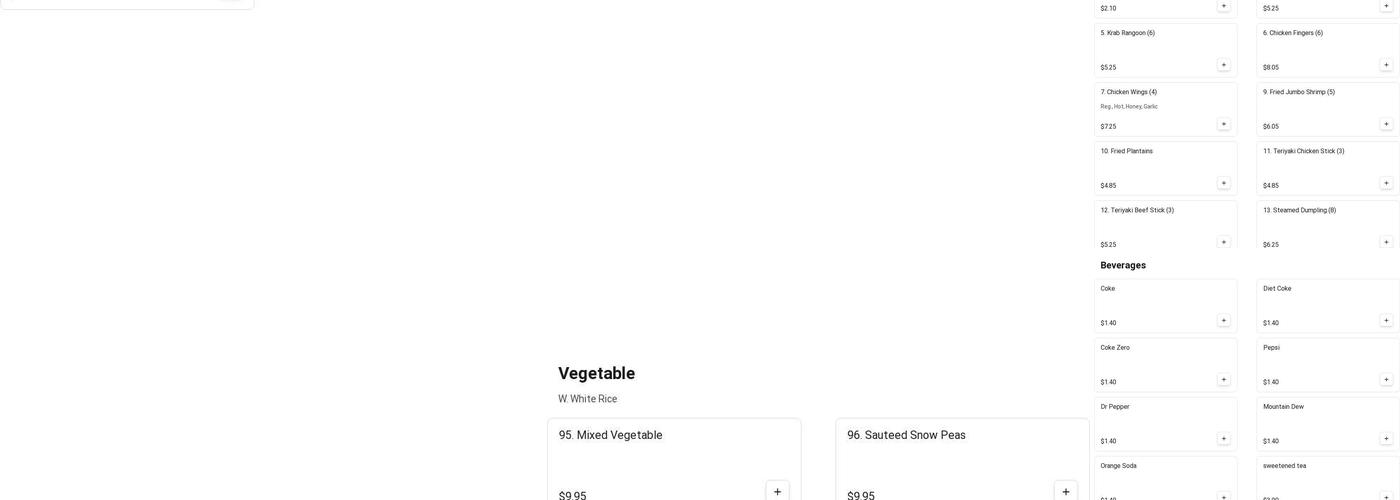 China Chef Menu