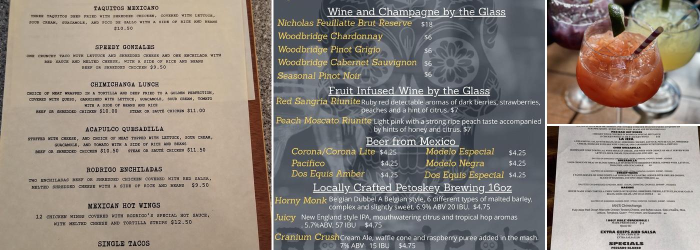 Rodrigo's Menu