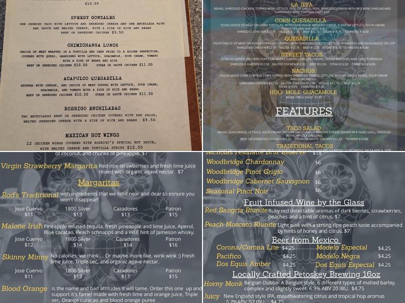 Rodrigo's Menu