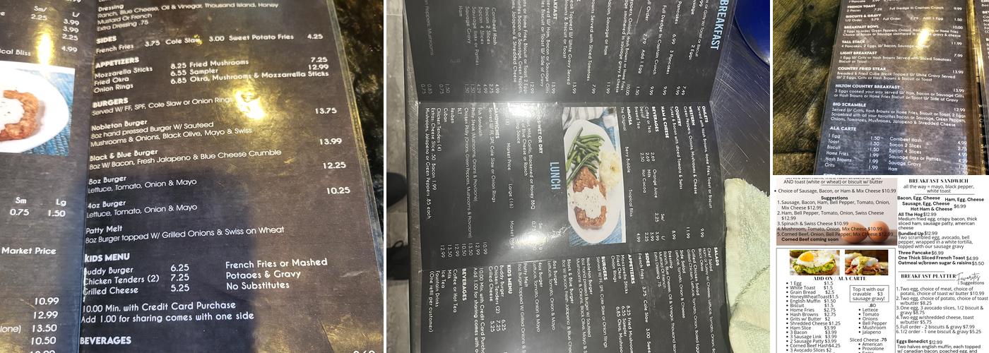 The New Riverside Restaurant Menu