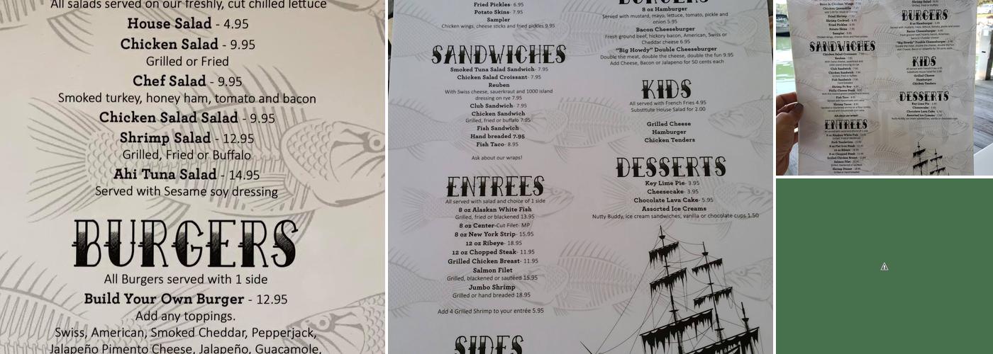 Dockside Grill at Tellico Marina Menu