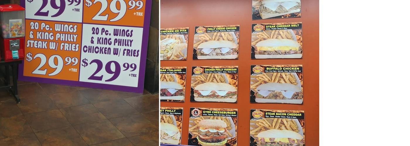 Shark's Fish & Chicken Menu