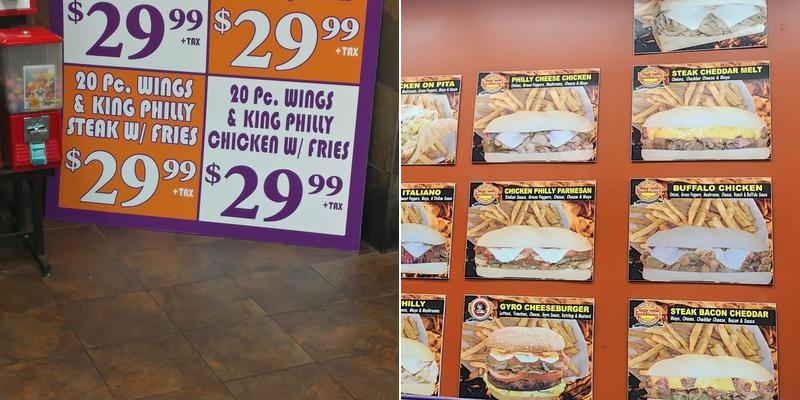 Shark's Fish & Chicken Menu