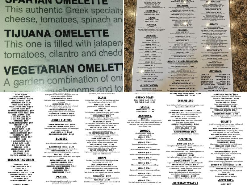 Blueberry Field Pancake House & Restaurant Menu