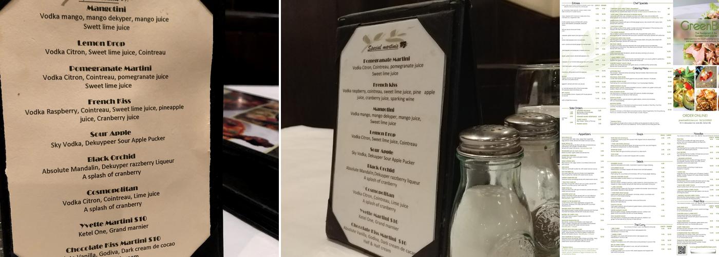 Green Basil Menu