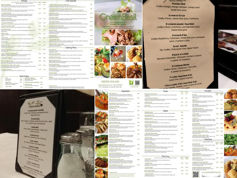 Green Basil Menu