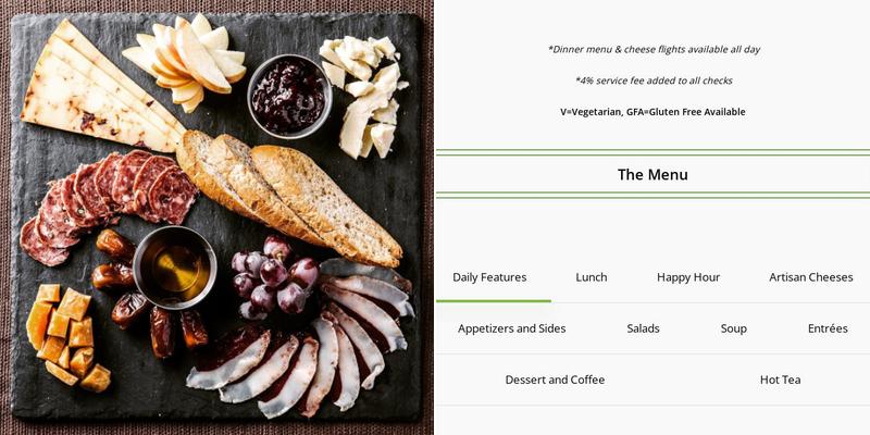 Nirvana Kitchen & Wine Bar Menu