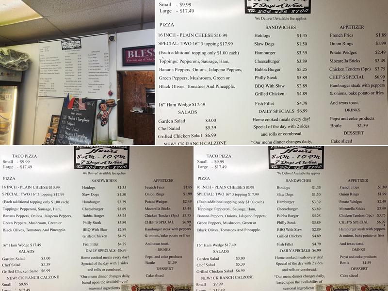 Varney Snack Shack Menu