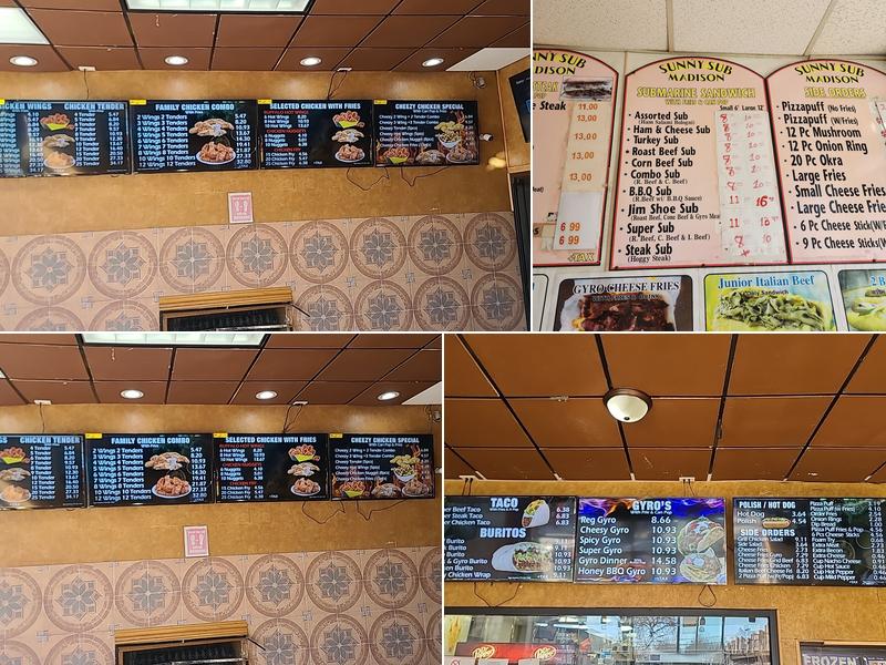 Sunny Sub Menu