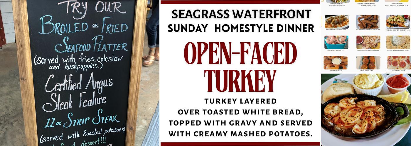 Seagrass Waterfront Menu