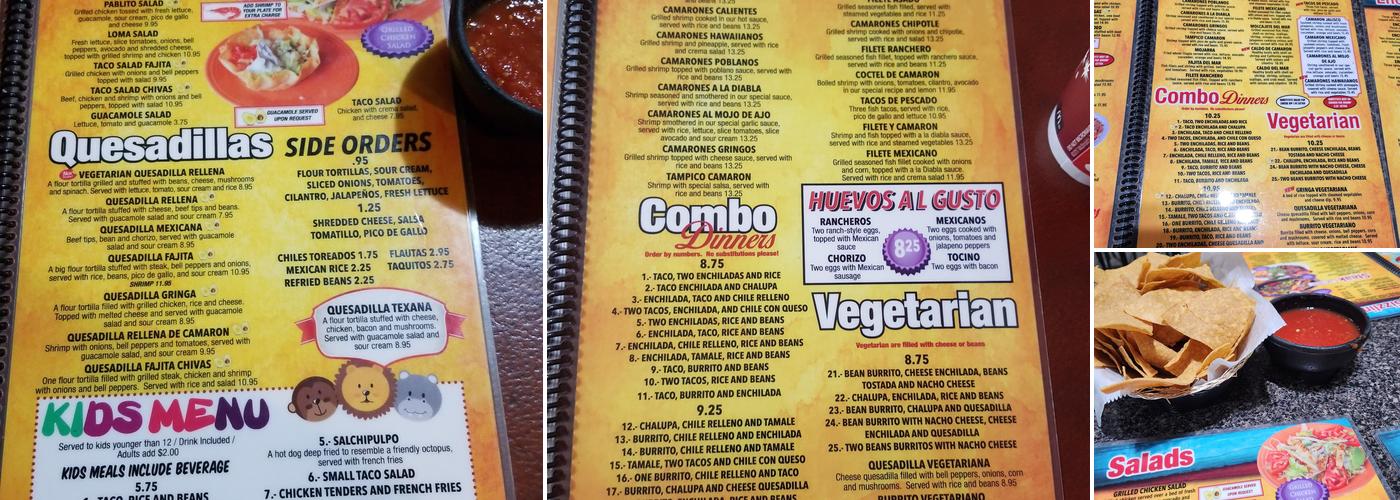 El Rodeo Menu