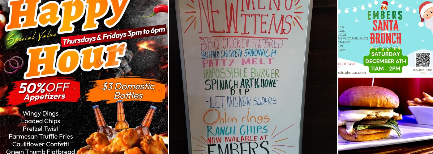 Embers Menu