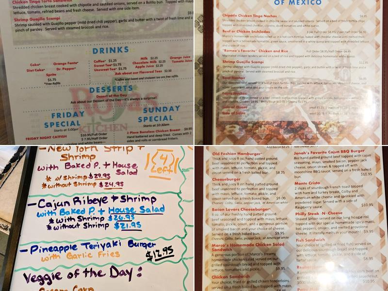 Rojas Kitchen Menu