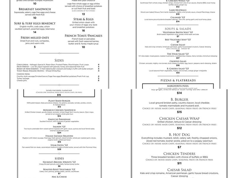 B. Restaurant Menu
