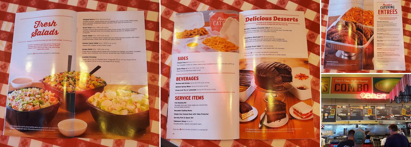 Portillo's New Lenox Menu