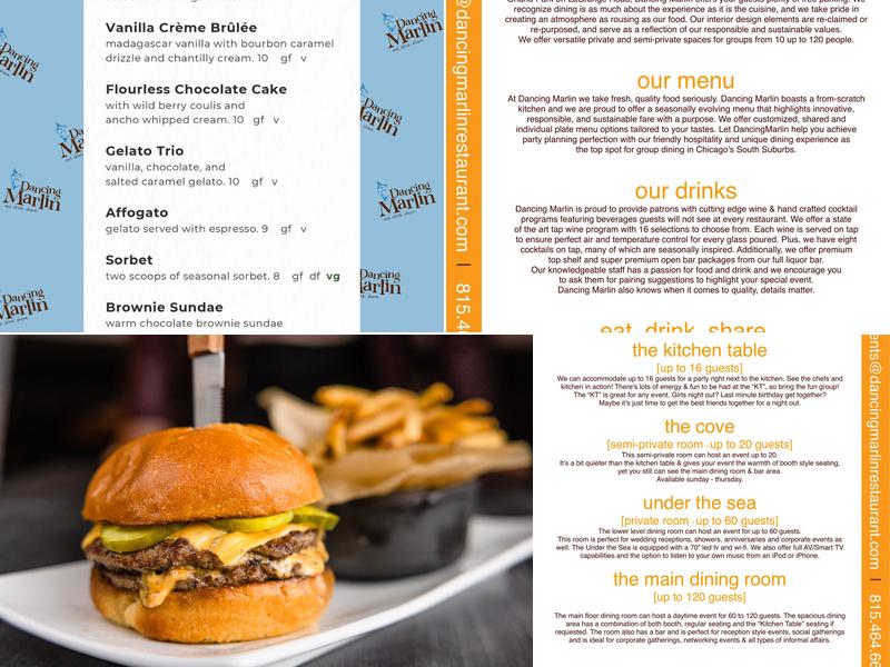 Dancing Marlin Restaurant Menu