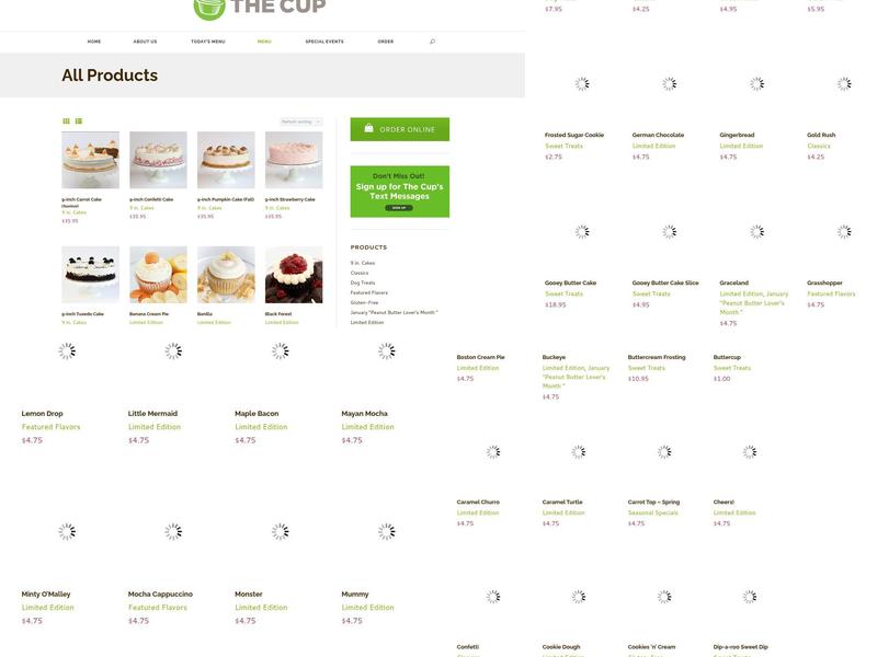 The Cup Menu