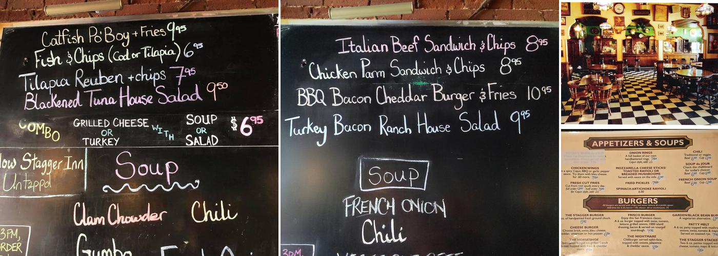 Stagger Inn Menu