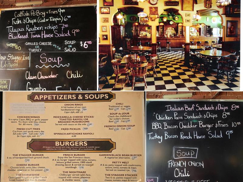 Stagger Inn Menu