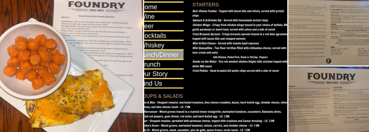 Foundry Public House Menu