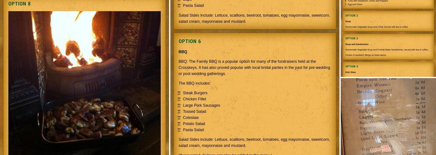 The Crosskeys Inn Menu